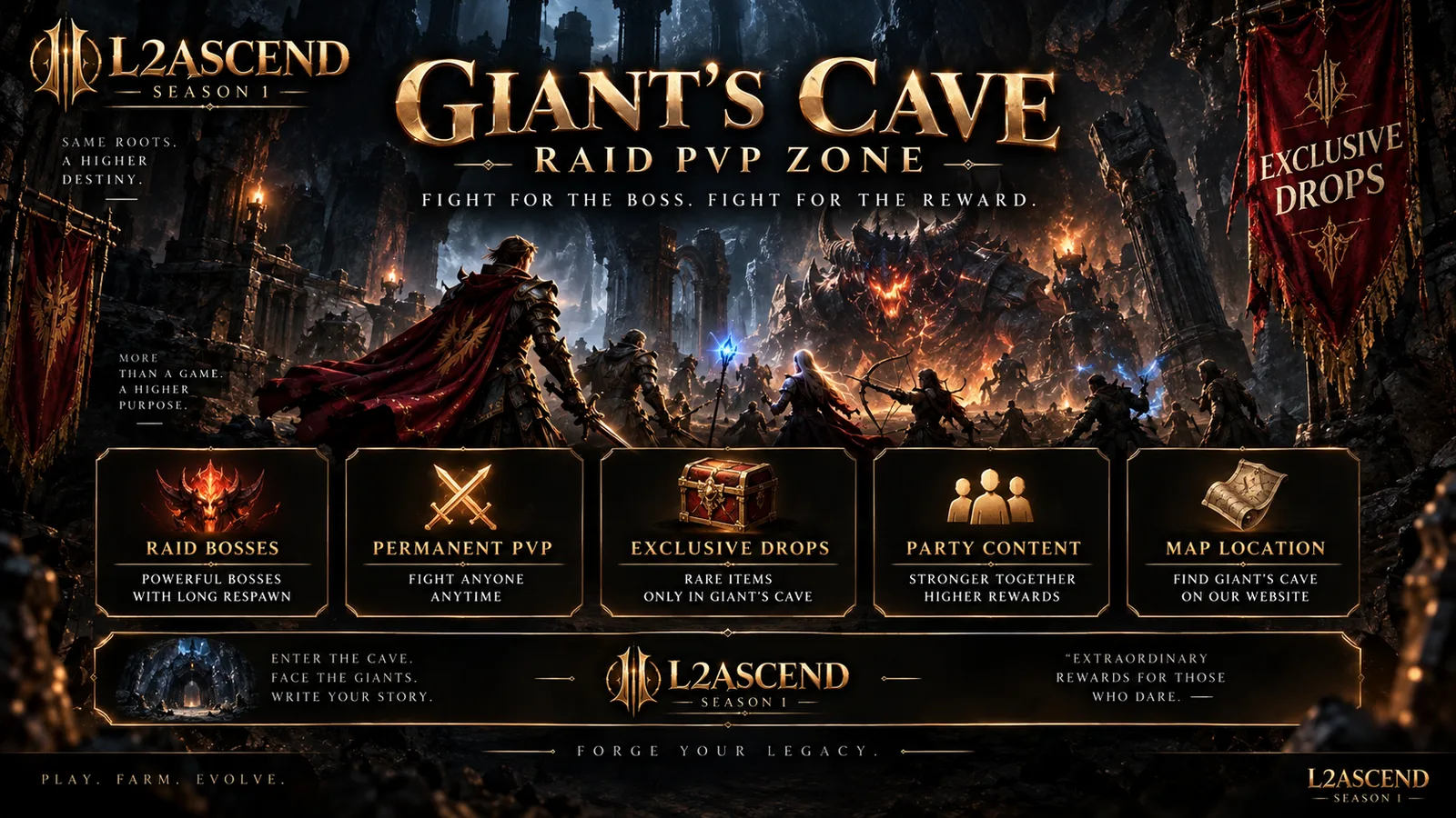 Giant's Cave — Raid PvP Zone