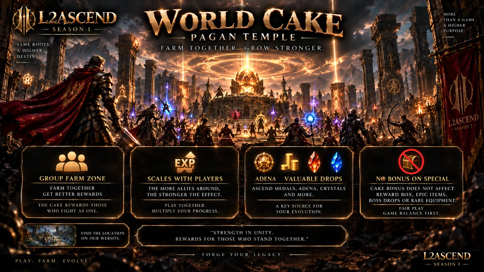 World Cake — Pagan Temple